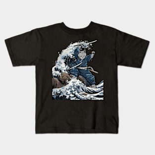 Cat Ninja Legend Silent Guardian Kids T-Shirt